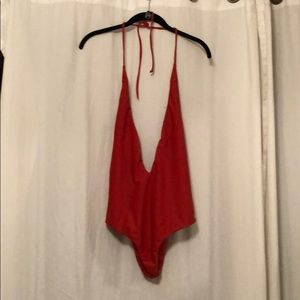 Bright Red MIKOH swimwear one piece